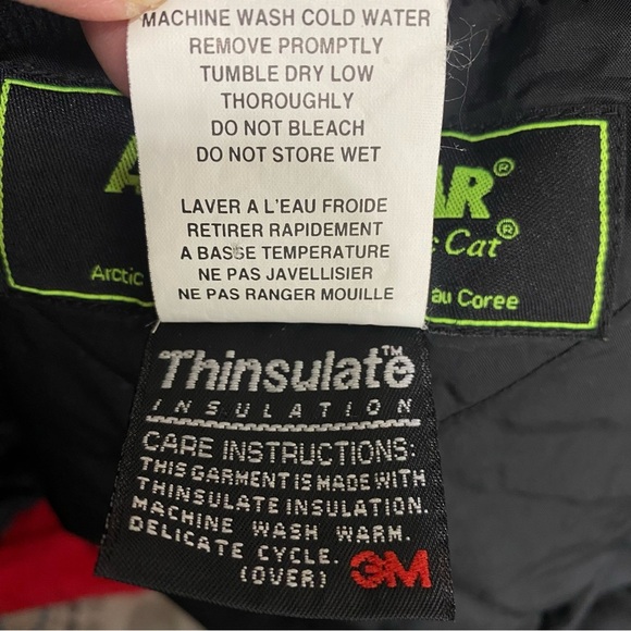 Arcticwear by Arctic Cat Men’s Vintage Red Black Lined Snowmobile Jacket - Picture 10 of 11